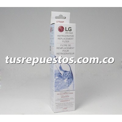 Filtro de agua para Nevera LG  Ref  LT700 -  ADQ36006101-S 