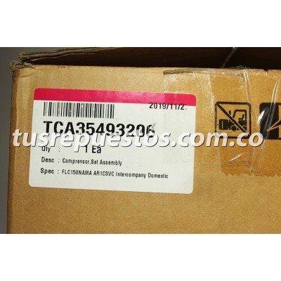 Unidad o Compresor  LG Inverter Ref FLC150NAMA - TCA35493206